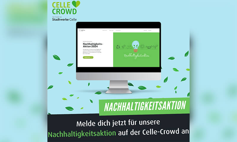 Stadtwerke Celle ruft zur Teilnahme an der Nachhaltigkeitsaktion auf der Celle Crowd auf!